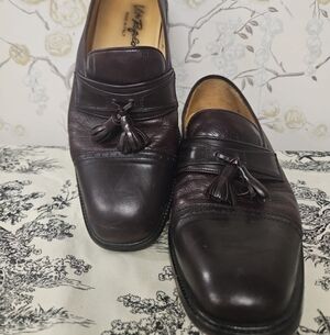 VitoRufolo MADE IN ITALY dark Burgundy Leather Men's Loafers